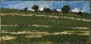 constant troyon Hillside with Rocky Outcrops oil painting